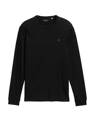 TOM TAILOR | T-shirt à manches longues | schwarz